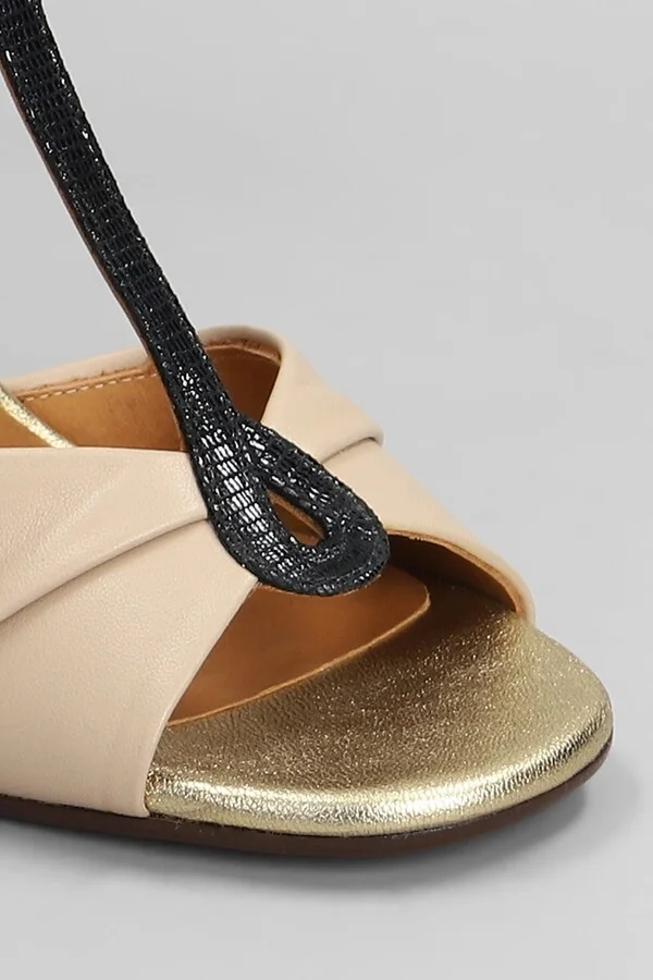 Biagio 46 Sandals In Taupe Leather - Image 5