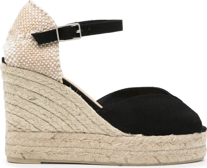 Bianca 105mm woven-raffia espadrilles