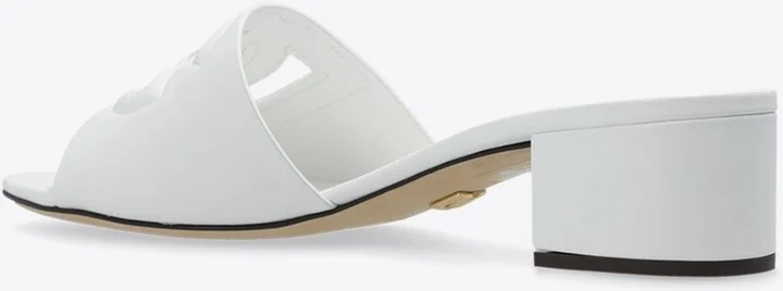 Bianca 40 DG Logo Leather Mules - Image 2