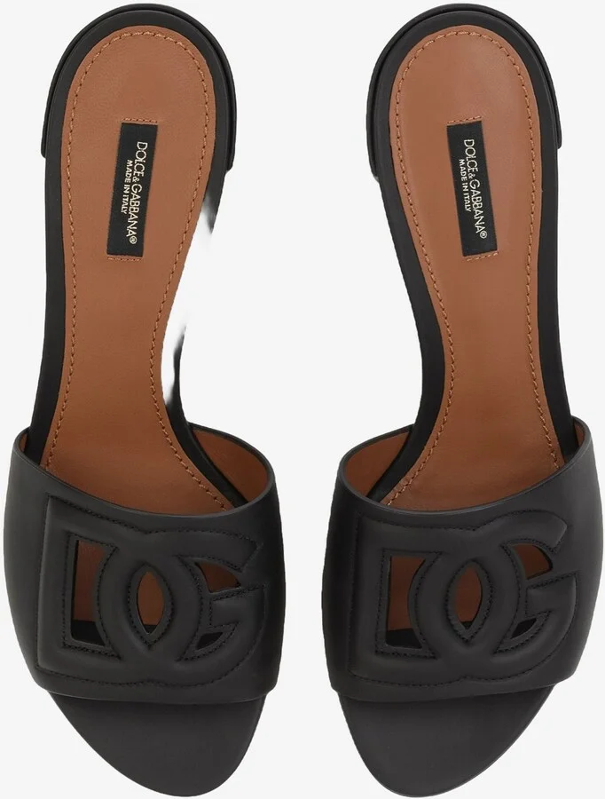 Bianca 40 DG Millenials Open Mules in Calfskin - Image 2
