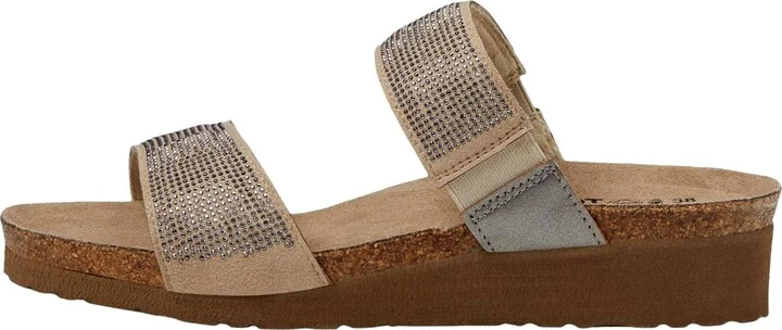 Bianca Beige / Silver Rivets / Mirror Leather 214087 Women's