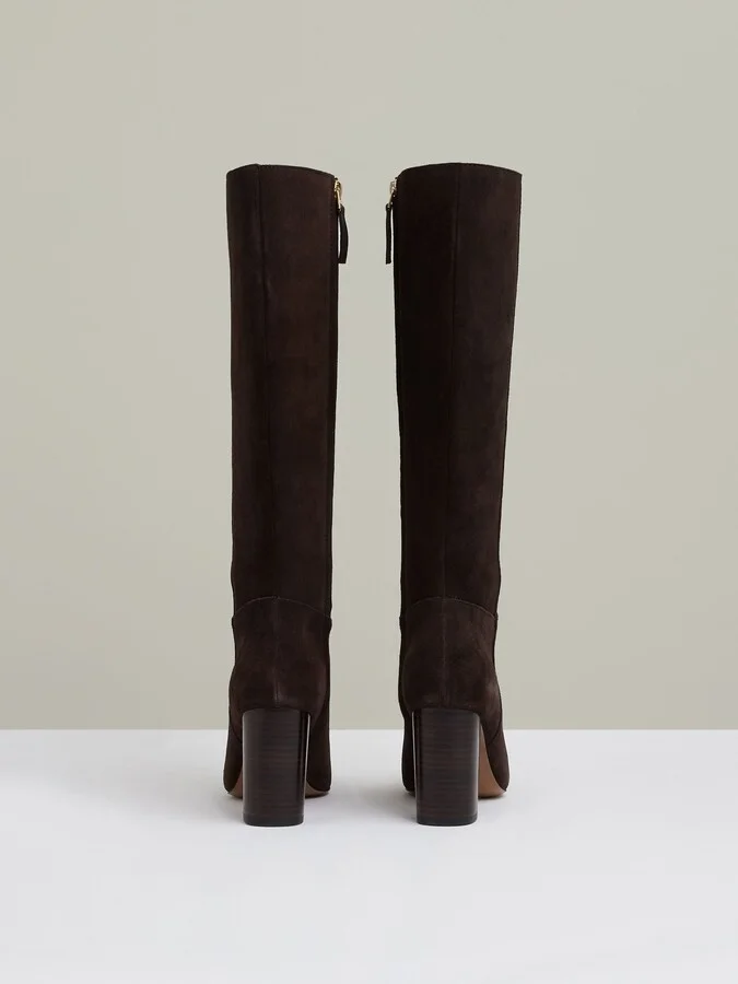 Bianca Block Heel Knee High Boots - Image 5