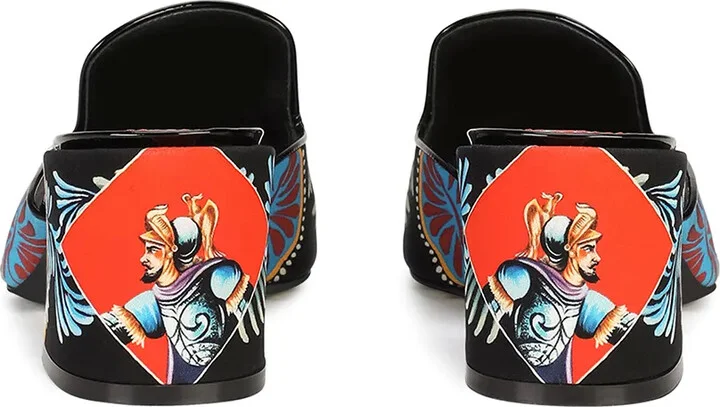 Bianca Carretto-print mules - Image 3