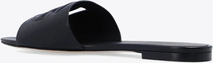 Bianca DG Logo Flat Sandals - Image 3
