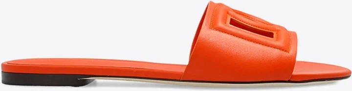 Bianca DG Logo Flat Sandals