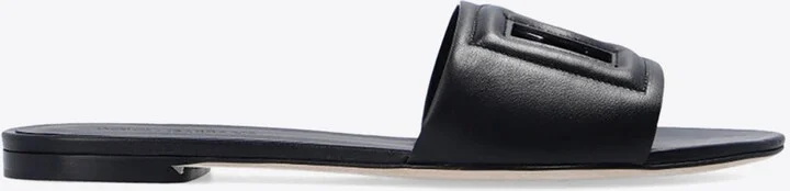 Bianca DG Logo Flat Sandals