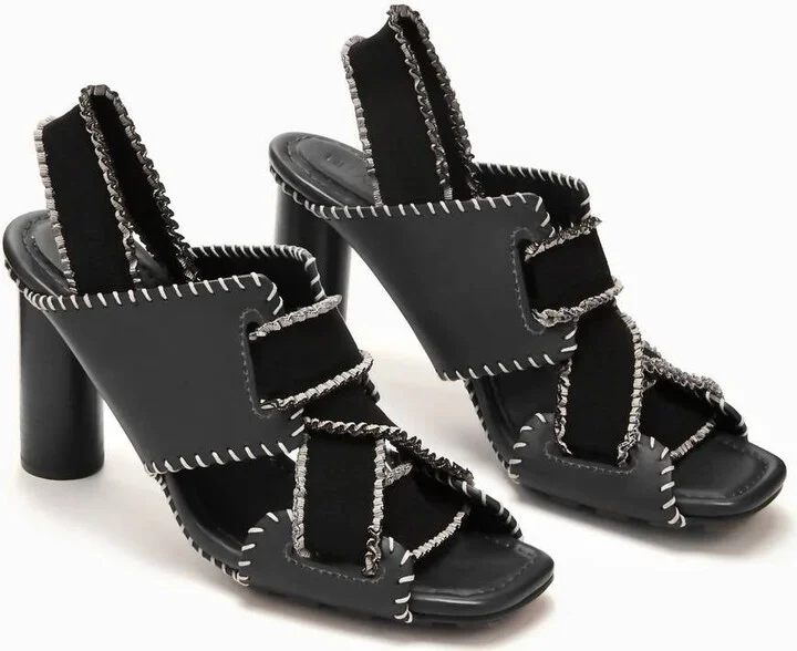 Bianca Elastic High Heel In Noir