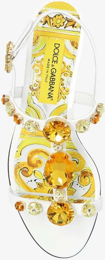Bianca Embellished Leather Sandals - Image 3