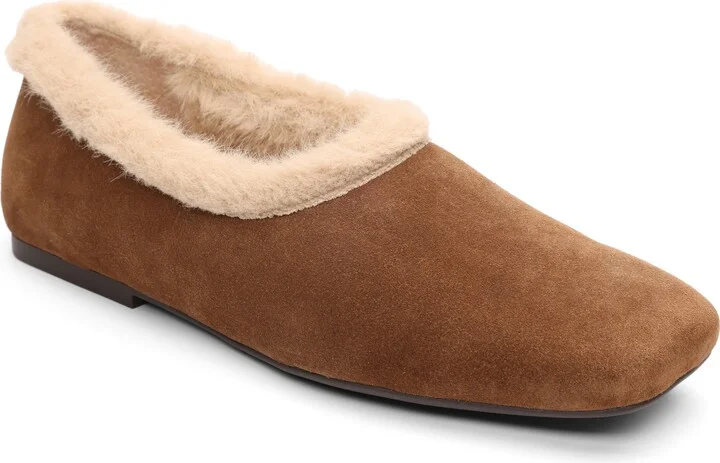 Bianca Faux Fur Lined Ballet Flat