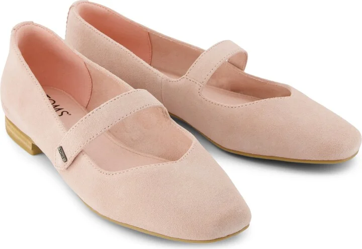 Bianca Flat Pale Rose Suede - Image 3