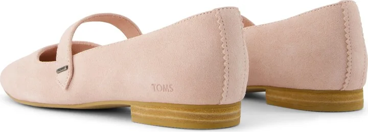Bianca Flat Pale Rose Suede - Image 4