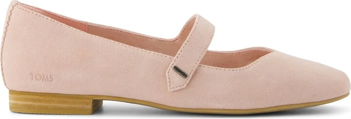 Bianca Flat Pale Rose Suede