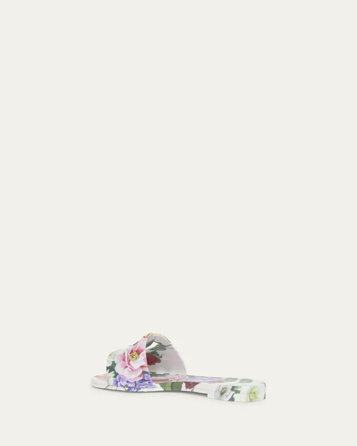 Bianca Floral Rubber DG Flat Sandals - Image 2