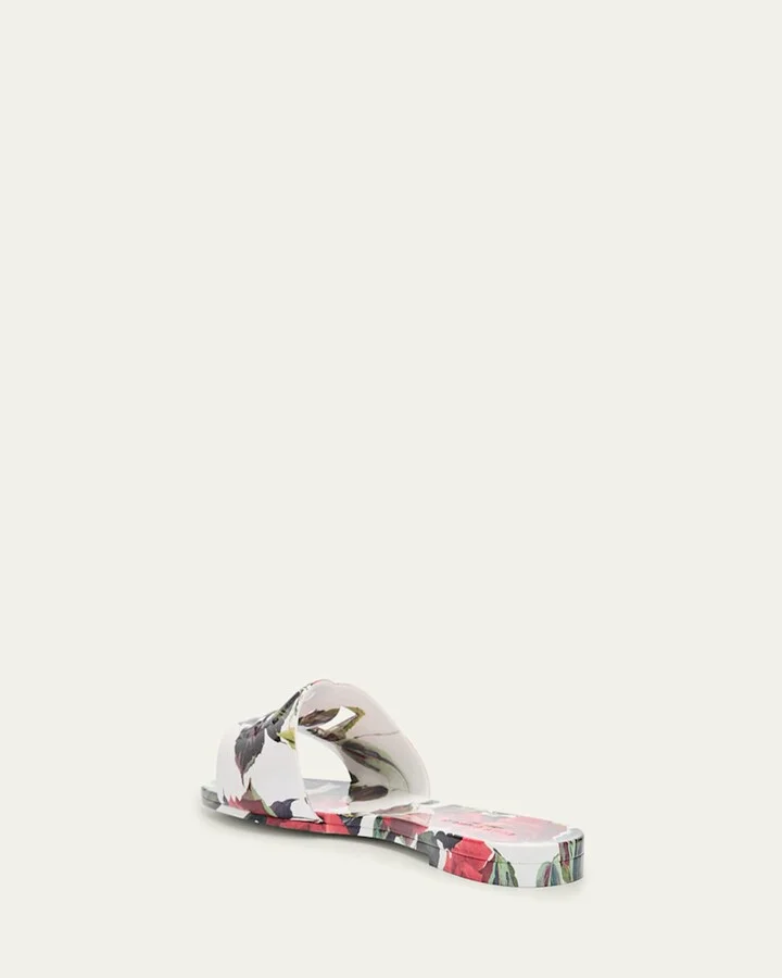 Bianca Floral Rubber DG Flat Sandals - Image 7