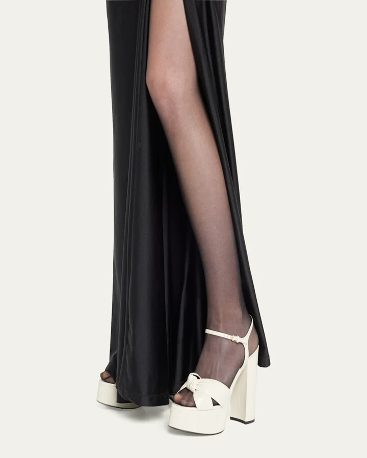 Bianca Knotted Ankle-Strap Platform Sandals - Image 3