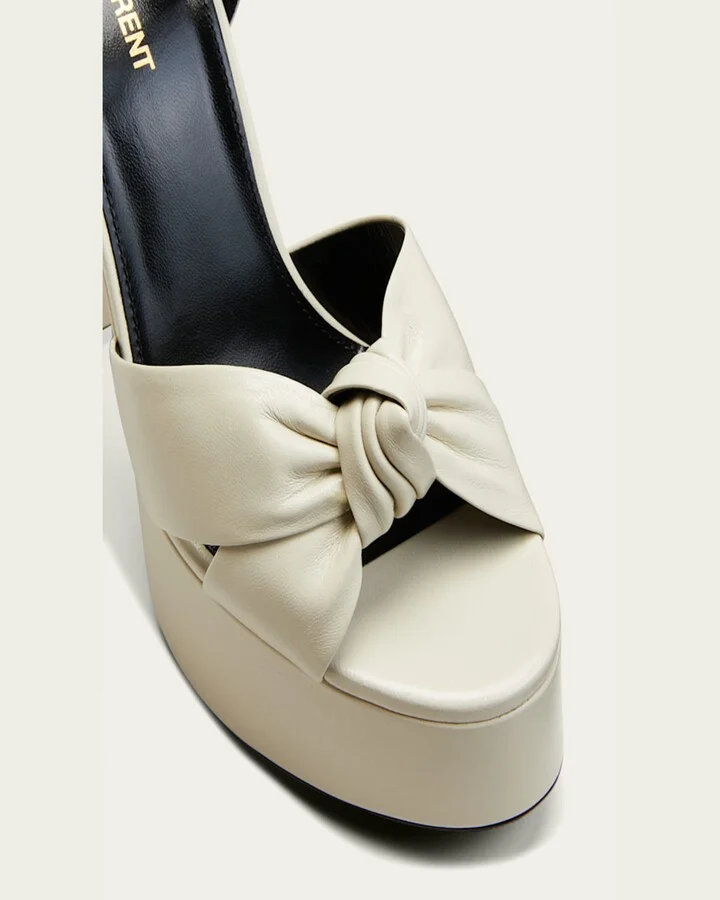 Bianca Knotted Ankle-Strap Platform Sandals - Image 10