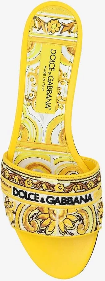 Bianca Majolica Embroidered Flat Sandals - Image 3