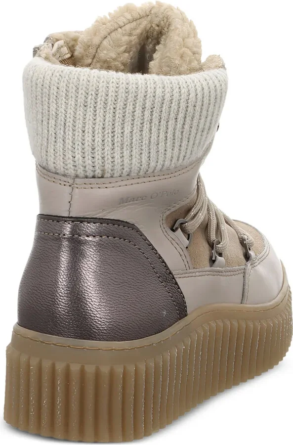 Bianca shearling lace-up ankle boots - Image 3