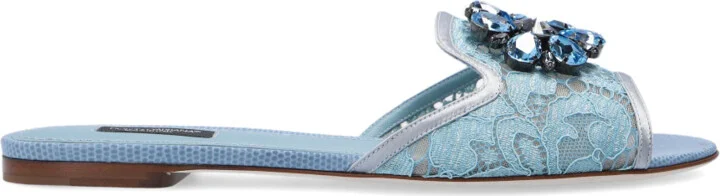 ‘Bianca’ Slides, , - Blue