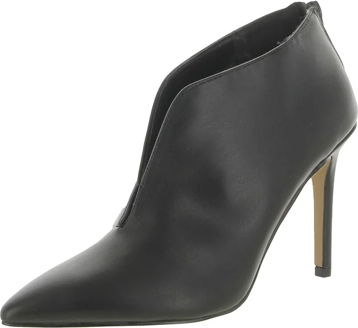 BIANCA Womens Faux Leather Pointed Toe Ankle Boots