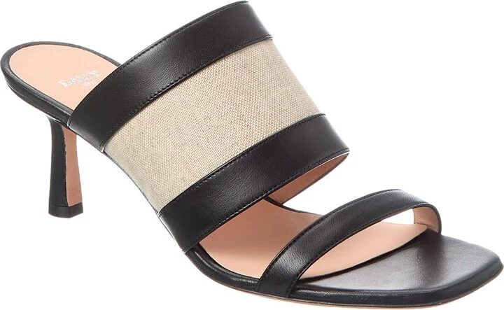 Bianka 65 Canvas & Leather Mule