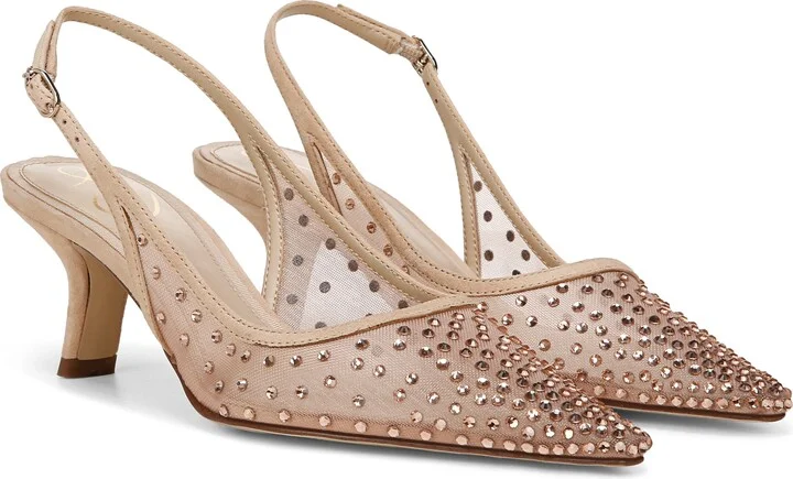 Bianka Slingback Mesh Pointed Toe Pump - Image 9