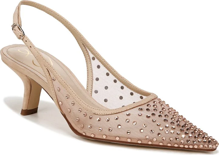 Bianka Slingback Mesh Pointed Toe Pump