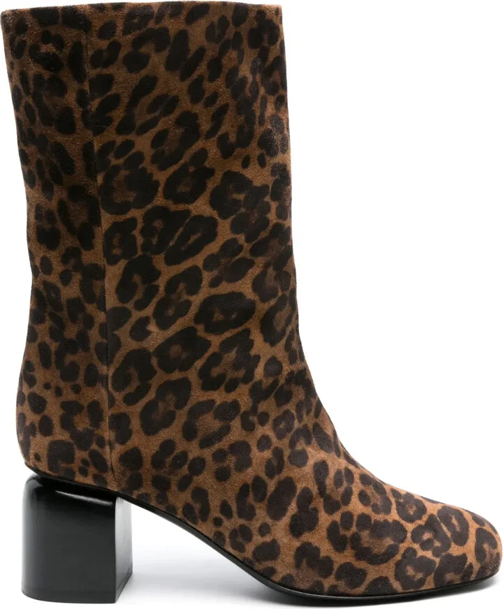 Biba 70mm leopard-print boots