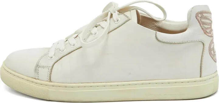 Bibi Butterfly embellished leather sneakers