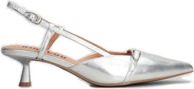 Bibi Lou Patty Heeled Slingback Pumps