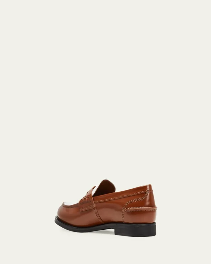 Bicolor Calfskin Penny Loafers - Image 2
