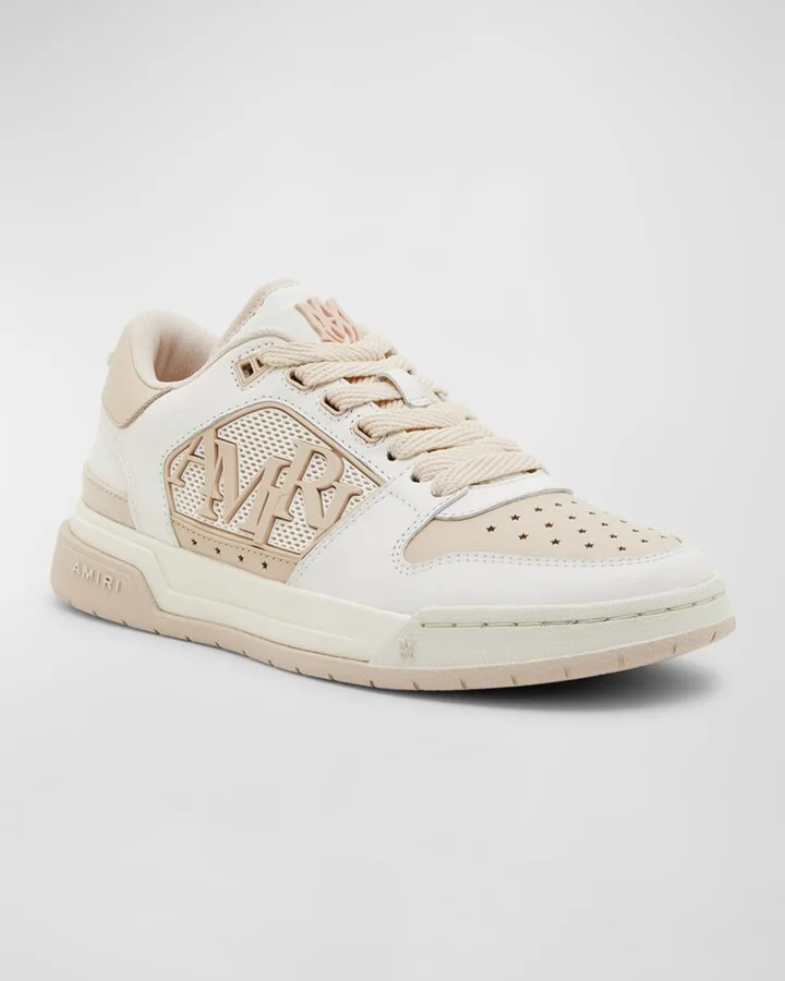 Bicolor Leather Low-Top Sneakers - Image 2