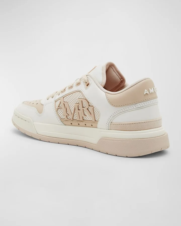 Bicolor Leather Low-Top Sneakers - Image 3