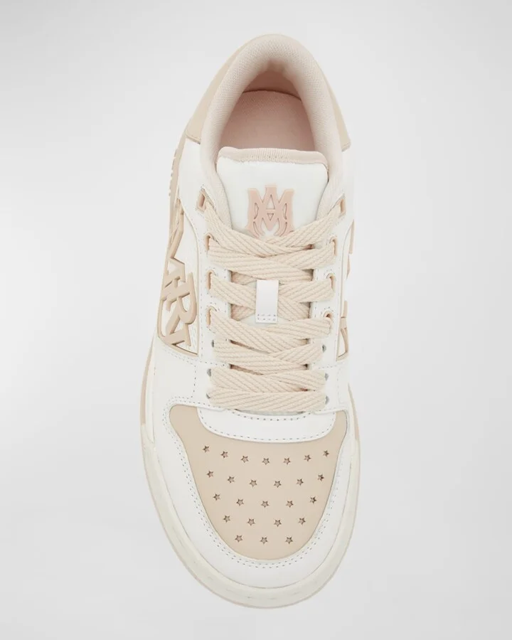 Bicolor Leather Low-Top Sneakers - Image 4