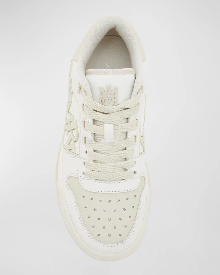 Bicolor Leather Low-Top Sneakers - Image 7