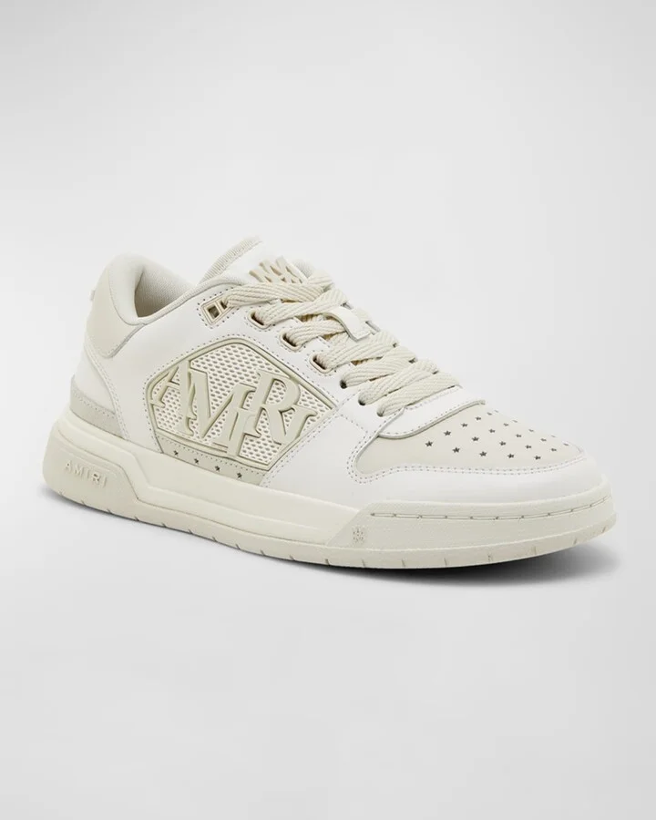 Bicolor Leather Low-Top Sneakers - Image 9