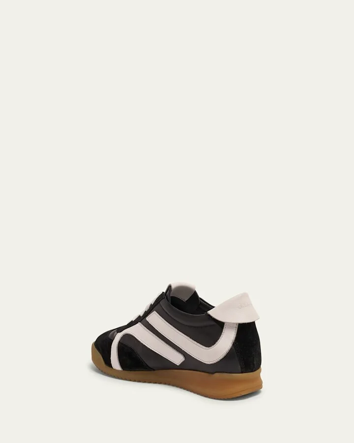 Bicolor Leather Low-Top Sneakers - Image 3