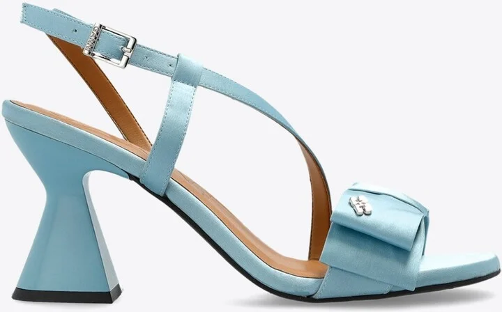 Big Bow 95 Satin Sandals