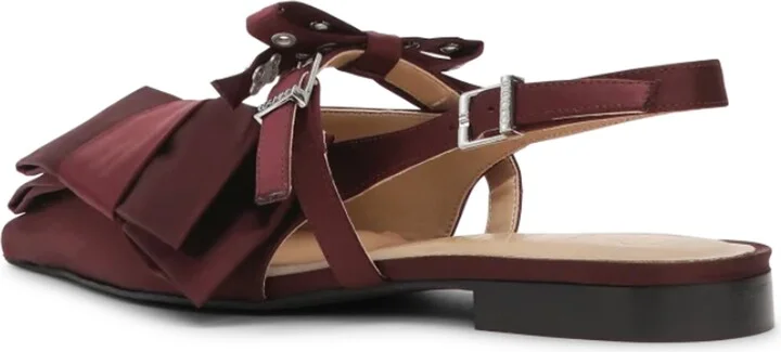 Big Bow Pointed Toe Slingback Flat - Image 2