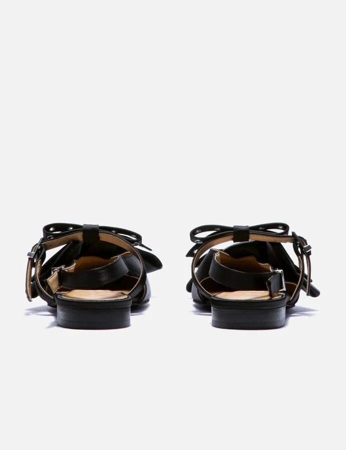 Big Bow Slingback Ballerina Satin - Image 3
