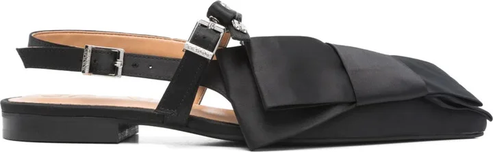 Big Bow slingback ballerinas