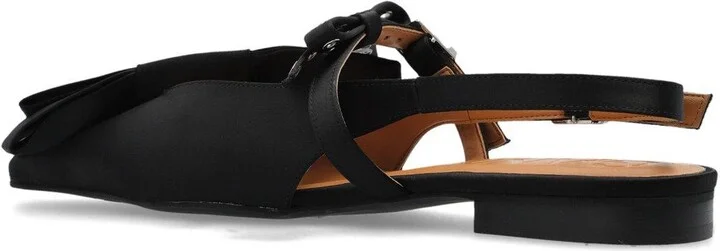 Big Bow Slingback Flat Shoes - Image 3