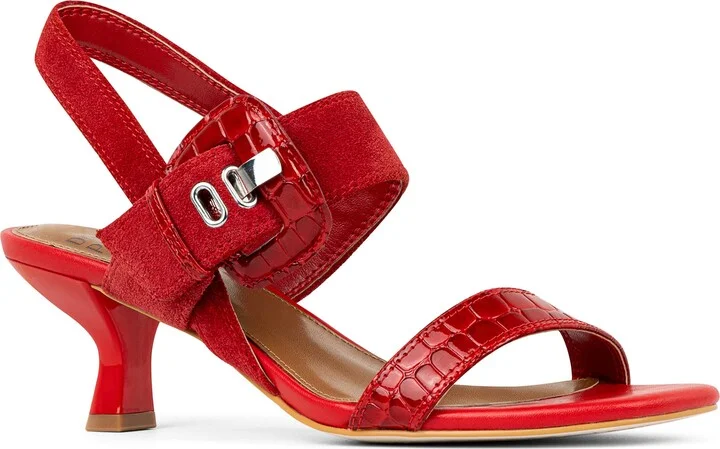 Big Buckle Slingback Sandal
