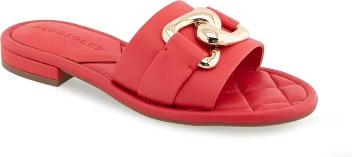 Big Charm Link Slide Sandal