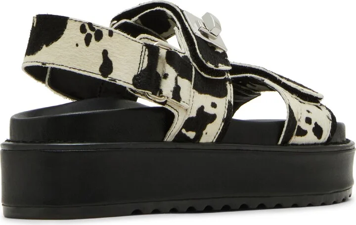 Big Mona Genuine Calf Hair Platform Sandal - Image 2