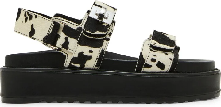 Big Mona Genuine Calf Hair Platform Sandal - Image 3