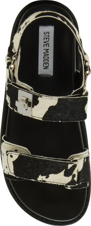 Big Mona Genuine Calf Hair Platform Sandal - Image 4