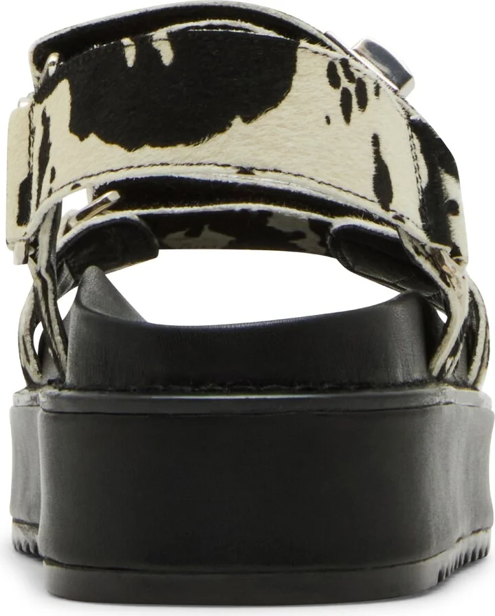 Big Mona Genuine Calf Hair Platform Sandal - Image 6