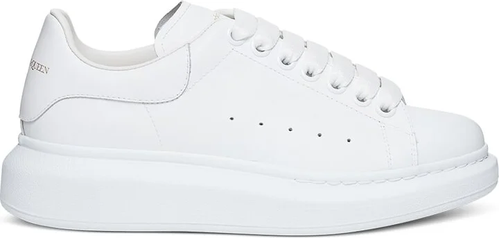 'big Sole' White Low Top Sneakers In Leather Woman