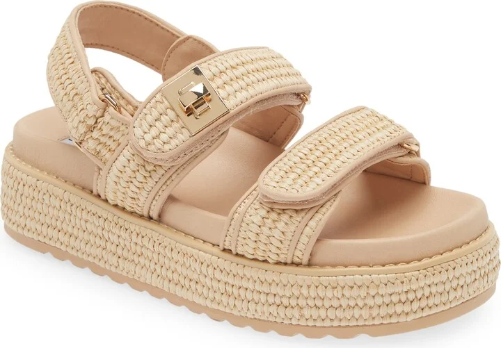 Bigmona Raffia Platform Sandal